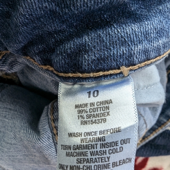 Aeropostale Bermuda Jeans Size 10 - Picture 6 of 9